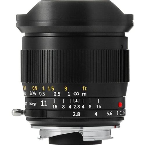 TTArtisans Fisheye11mm F2.8 Full Fame Lens Leica M Mount Camera Leica M240 M3 M6 free shipping