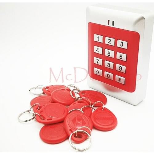 High quality rfid 125khz id tag security card reader access control keypad ID keyfob wiegand input Door Lock Controller