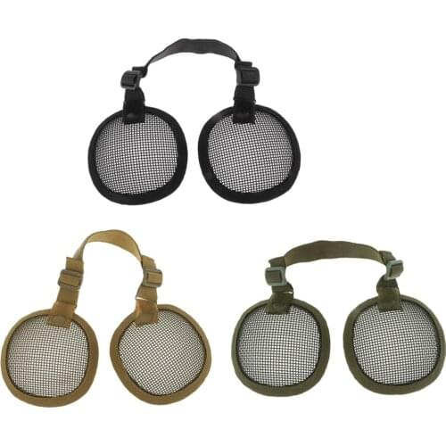Tactical Steel Mesh Ear Muffs Protection Helmet Accessory Shooting Hunting