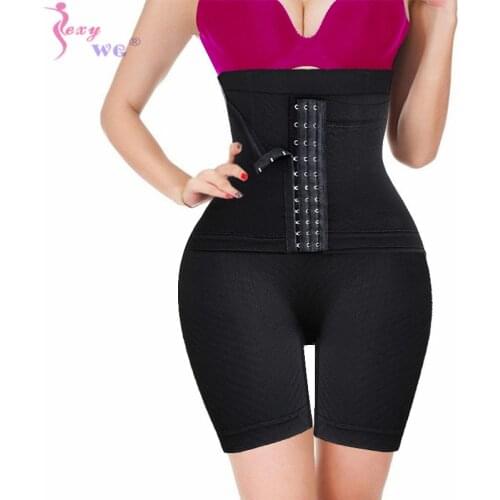 SEXYWG Women Butt Lifter Shapewear Hi Waist Tummy Control Body Shaper Shorts Waist Trainer Panty Seamless Boyshort Panties Hook