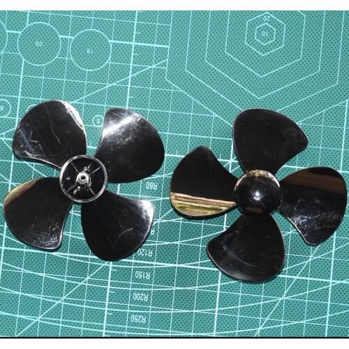 10/100pcs 2x80mm black OD 80mm/2mm hole propeller/plastic blades fan leaf/diy rc ship Toy part/Technology model parts