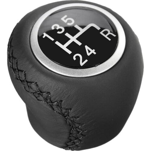 5 Speed Leather Gear Shift Knob for Fiat Grande Punto 2006-12