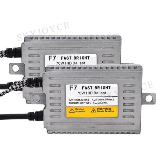 Car Headlight 12V 70W HID Xenon Ballast Fast Bright Quick Start 70W HID Ballast DLT F7 HID Reactor For 55W 70W 75W HID Xenon Kit