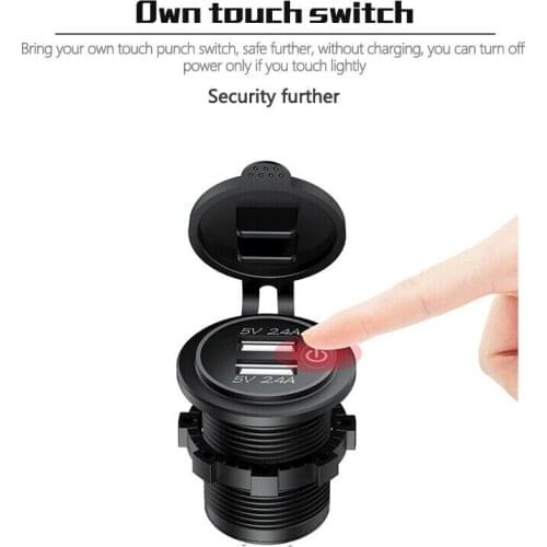 Truck Fast Car Charger 12V/24V Boat Digital LED Indicator Outlet High quality