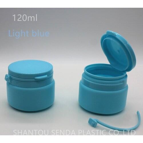 Free Shipping! 20PCS/LOT blue color tear pull plastic bottle, 120ml plastic bottle with tear cap