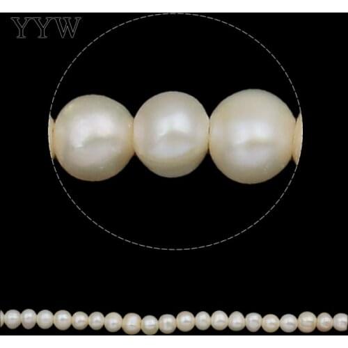 Cultured Potato Freshwater Pearl Beads natural white 8-9mm Approx 1.5mm Sold Per Approx 15 Inch Strand