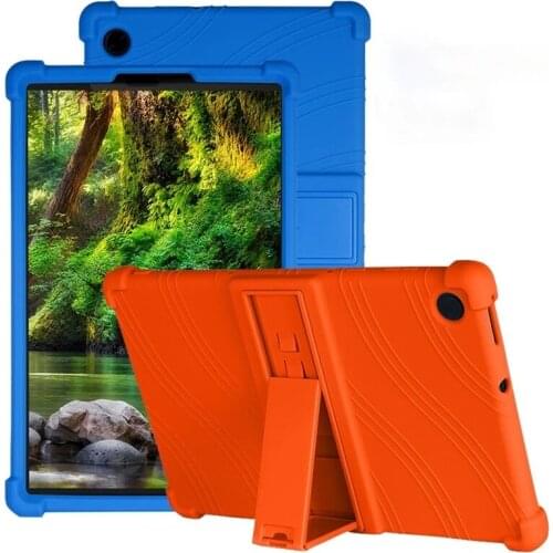 For Lenovo Tab M10 Plus 10.3 M10 HD X306F X505F P10 10.1 M8 E8 8.0 Kids Case Soft Silicone Shockproof Cover with Kickstand Case