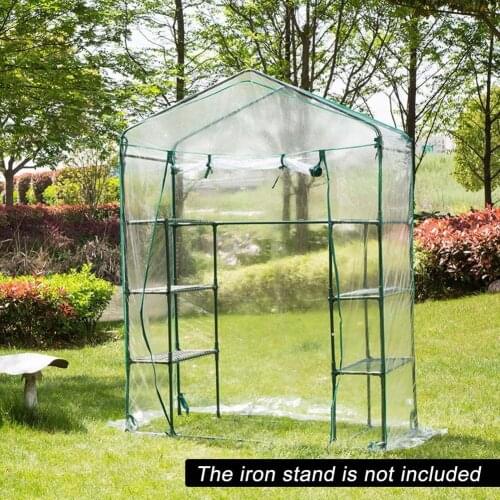 Clear Greenhouse Cover Plant Growing Tents 3 Tier Growhouse Planting Rack Seedling Insulation Covers Garden Planting Supplies