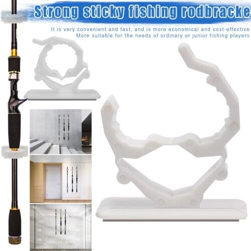 Fishing Rod Holder Bracket Gear Buckle Self-Adhesive Pole Stand Fishing Accessories SAL99