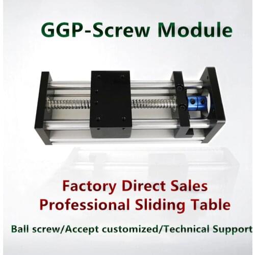 Effective Length 50mm-700mm Ball Screw Linear Rail Guide Slide Stage Actuator CNC Motion Table Motorized WITHOUT Stepper Motor