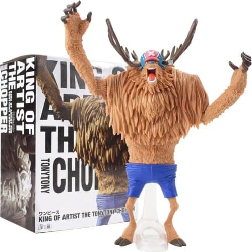 21cm King of Artist The Tony Tony Chopper PVC Figure Toy Collectible Model Toy Car Decoration Ornaments