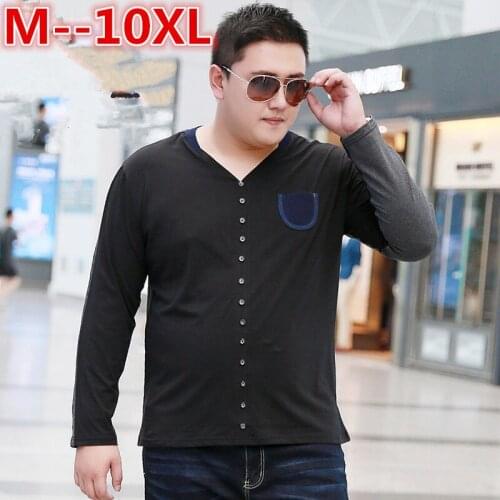 10XL 8XL 6XL 5XL New Quality Cotton T-Shirts Men Long Sleeve Summer Tops For Man Famous Brand Design Causal T shirts Male Tees