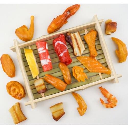 Artificial Food Simulation Meat Chicken Meat Wings Shrimp Sausage Steak Supermarket Model Photography Props