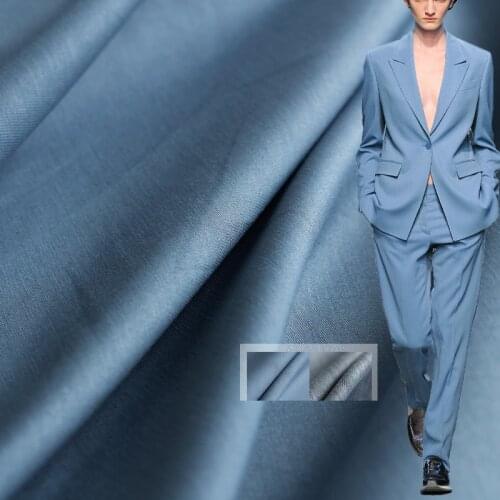 White waxberry Blue EcoCosy Cotton Linen Blending Fabric Garment Material Spring Women Suits Pants DIY Sewing Cloth Freeshipping