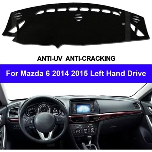 TAIJS Car Dashboard Cover Dash Mat For Mazda 6 2014 2015 Non-slip Sun Shade Automobile Dash Mat Pad Carpet Anti-UV Car Styling