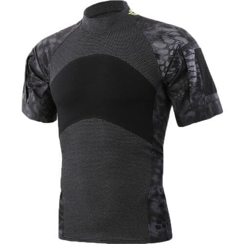 Hot new model Army camouflage Tactical T shirt Men summer patchwork cotton Tshirt Short Sleeve Tops Military clothing