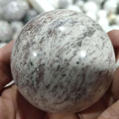 Natural Plum Blossom Tourmaline Crystal Ball Spheres Orlets Crystal Minerals Polished Home Decoration Gift
