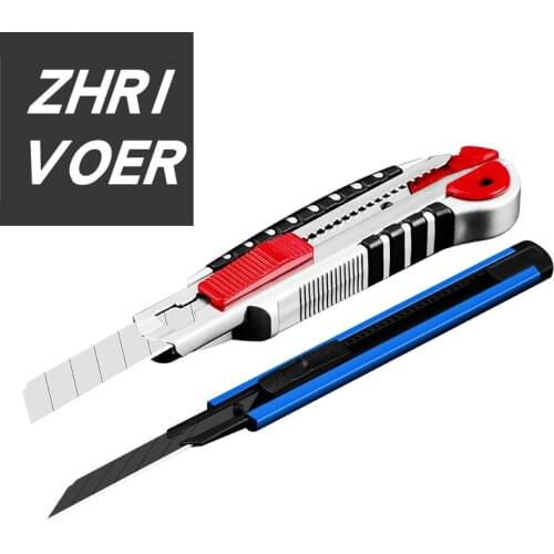 Heavy art knife Wallpaper wallpaper knife Paper cutting trapezoid knife Metal electric knife Small and large blade 304