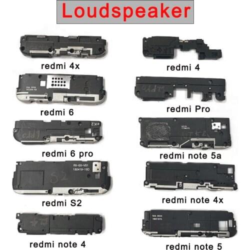 Original Loudspeaker For Redmi note 4 6 S2 4x 5 5A Pro Mobile Phone Loud Speaker Sound Buzzer Ringer Flex Cable Repair Part