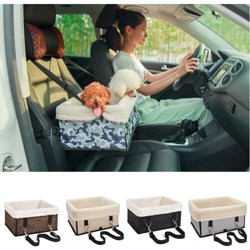 Pet Dog Car Seat Carrier Foldable Washable Warm Booster Carrying Bag Case for 5kg Dog Cat Small Animals Outdoor Supplies