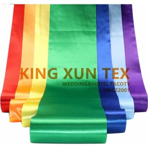 20CM x 25M Satin Roll Fabric For Ceiling Canopy Drapery Wedding Event Decoration