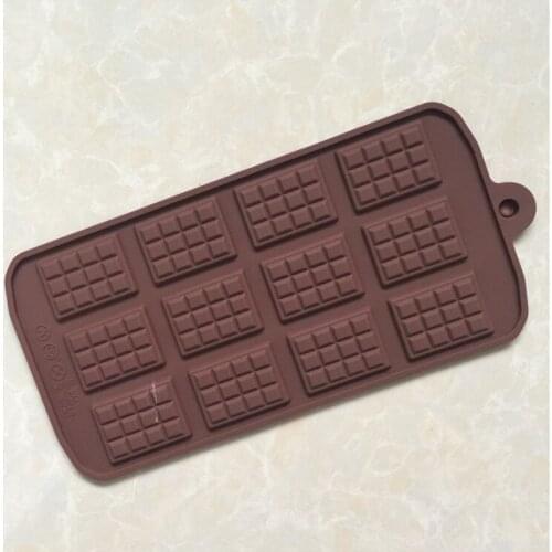 Silicone Waffle Chocolate Mold Ice Tray Cake Decor Home Kitchen Baking Tool Fondant mold