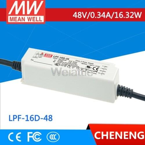 MEAN WELL original LPF-16D-48 48V 0.34A meanwell LPF-16D 48V 16.32W Single Output LED Switching Power Supply