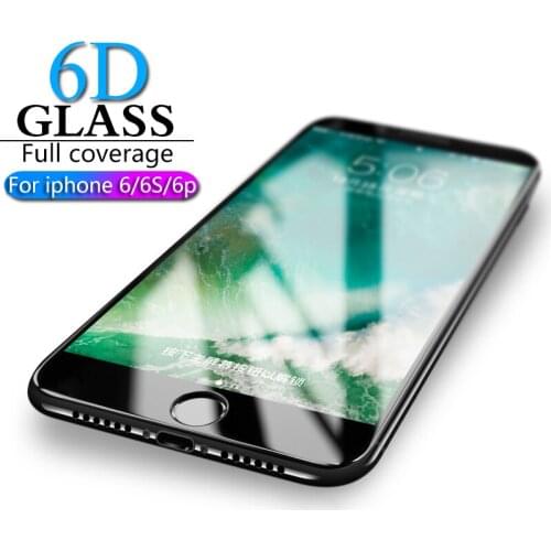 HICUTE 6D Protective Glass for iPhone 6 screen protector iPhone 6 6S 6 plus Tempered Glass on iPhone 6 6S plus screen protection