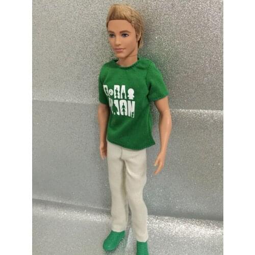 Brand New good quality doll clothes tshirt and pant trousers for kem dolls BBIK00A