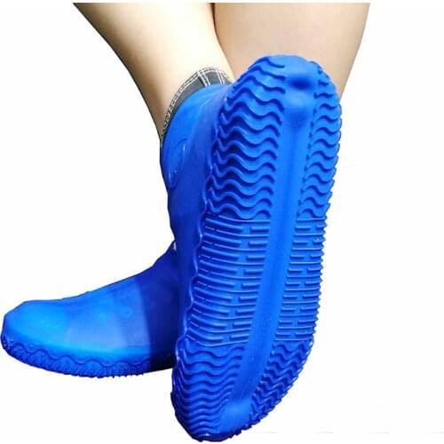 1 Pair Reusable Silicone Shoe Cover S / M / L Dwaterproof Water Rain Shoes Covers Outdoor Camping Non Slip Rubber Rain Boot