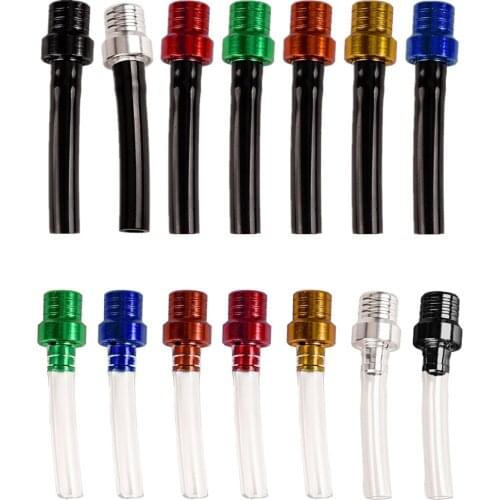 1PC Motorcycle Gas Fuel Cap 2 Way Valves Vent Breather Hoses Tubes For Motocross ATV Quad Dirt Pit Bike Fuel Tank Breather Pipe