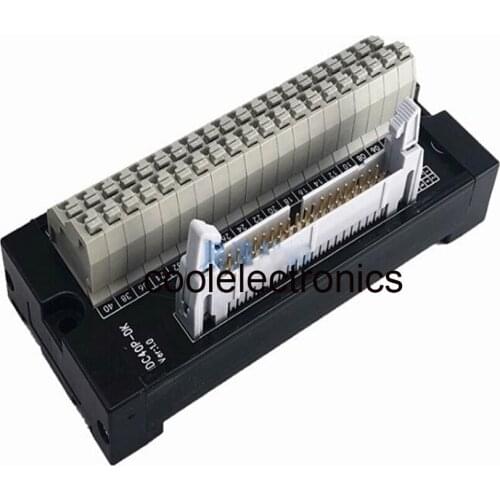 40 Pin IDC IDC40P Male Clip type Screw-Free Terminal Block Breakout PLC Relay Terminals Adapter Connector