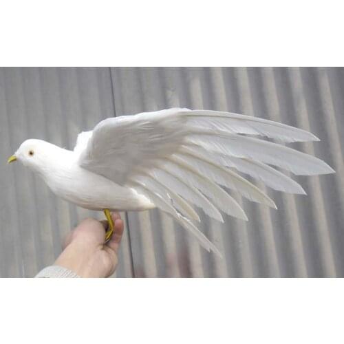45x30cm simulation Bird feathers seagull toy spreading wings white seagull model home decoration filming prop gift h1081