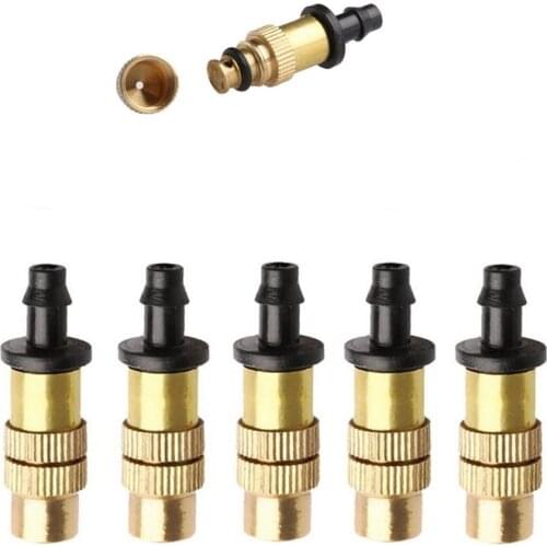 5pcs Spray Nozzles Garden Thread Brass Water Misting Home Plant Irrigation Tool Plant Flower Watering Small Garden Tools Supplie