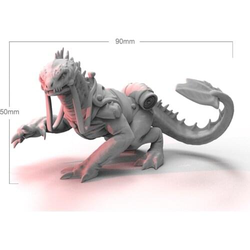 50mm 90mm Resin Model Kits Dragon Figure Unpainted No Color DW-033