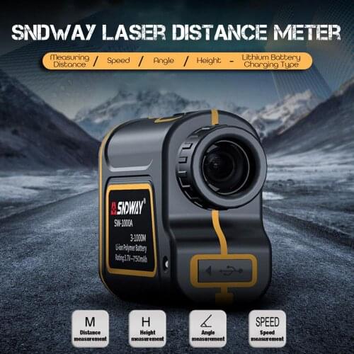 650Yards 1090Yards Outdoor Golf Rangefinder with 7X Magnification Support USB Charging Distance Speed Angle Measurement Meter