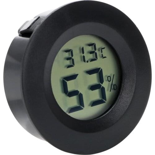 Mini LCD Digital Car Gauge Thermometer Hygrometer Test Tool On Board Computer Meter Detector Off Road 4x4 Truck Auto Accessories