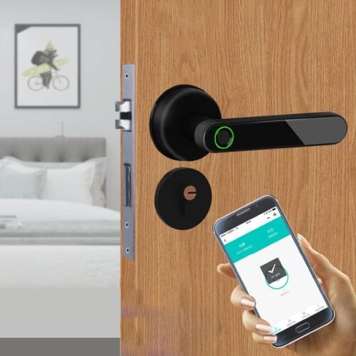 Bluetooth Biometric Fingerprint Door Lock Key APP Control Smart Door Lock Fingerprint Electronic Door Lock