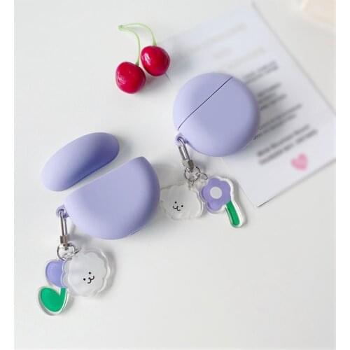 For Huawei Freebuds 3 Case cute bear flower with Keychain Silicone Earphone Protection Case for Huawei Freebuds3 Pro Cover funda