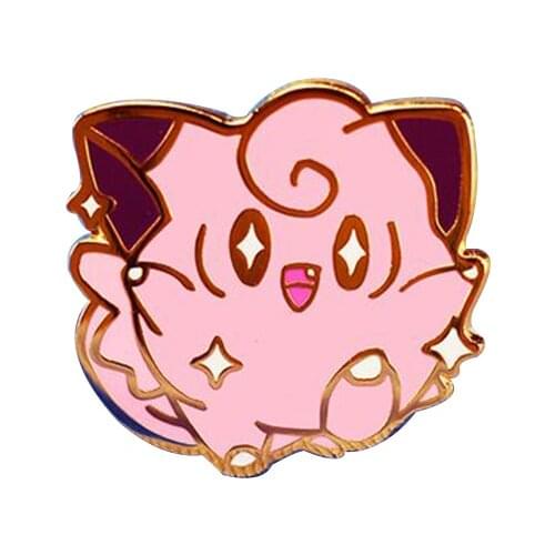 Baby Clefairy Brooch super-sweet animal elf enamel pin Sword & Shield badge classic game jewelry