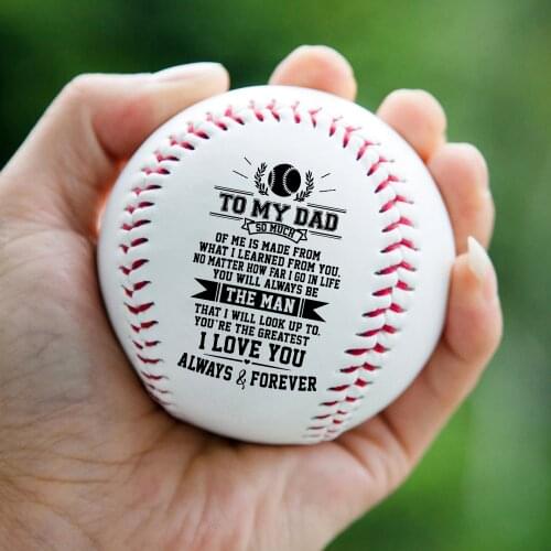 To Dad, I Will Never Outgrow A Place In Your Heart – Printed Content Baseball Ball Birthday Christmas Gift