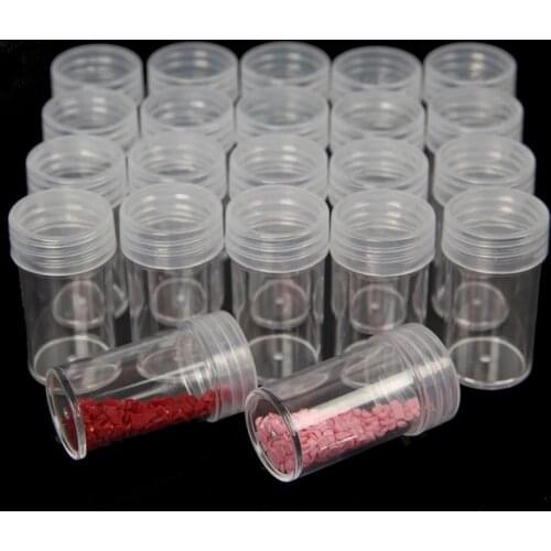 10/20/30/60/100/120/180 Bottles Diamond Painting Accessories Container Bottles Diamond Painting Tools Crystal Bead Storage jar