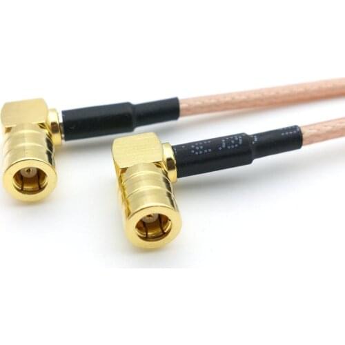 20PCS RG316 CABLE FOR SMB female jack to SMB female jack double right angle