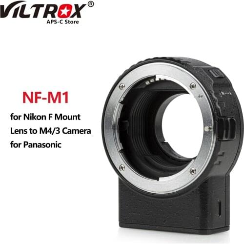 Viltrox NF-M1 Auto Focus lens adapter for Nikon F-mount Lens to M4/3 Camera for Olympus E-M10 III E-M5 Panasonic GH4 GH5