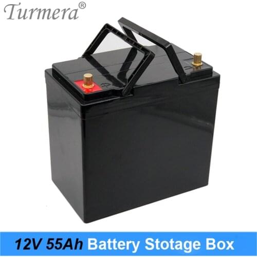 Turmera 12V Battery Storage Box for 3.2V Lifepo4 Battery Use Can Build 55Ah to 120Ah for Solar System Uninterrupted Power Supply