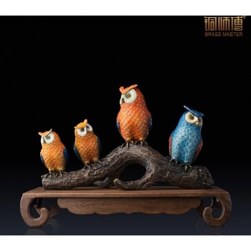 Master copper copper ornaments "a pro (painted version)" Home Furnishing copper crafts jewelry ornaments