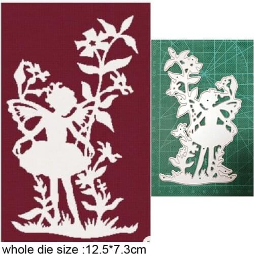 Christmas Flower Fairy Metal Cutting Dies Embossing Die Cuts Scrapbooking Stencils Dies For DIY Card Making Handmade Craft dies