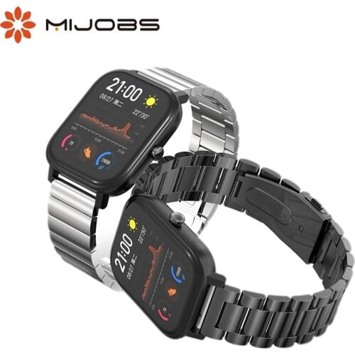 For Amazfit Bip GTS 2 Strap for Amazfit Bip S Bracelet Metal for Huami GTR 42mm / Bip U / Pop / Bip S Wristband 20mm Band Strap