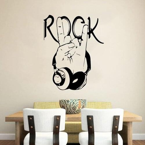 Music Rock Band Art Wall Sticker Music Decal For Bedroom Living Room Decoration Mural Home Decor Wallpaper Vinyl Stickers ov71
