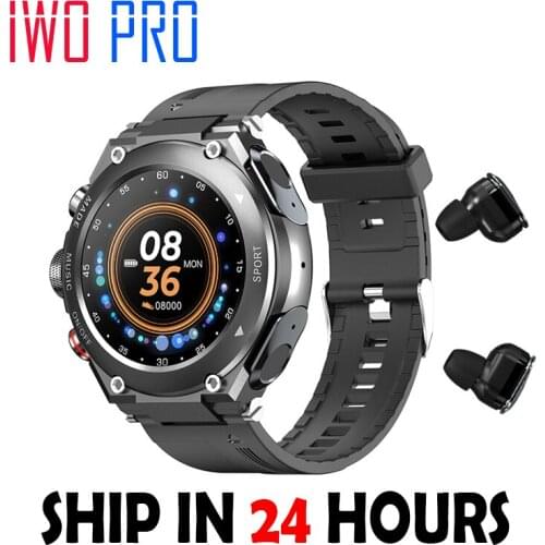 2021 New T92 Smart Watch Men TWS Bluetooth 5.0 Earphone Call Music Body Temperature DIY Watch Face Sports Smartwatch Waterproof